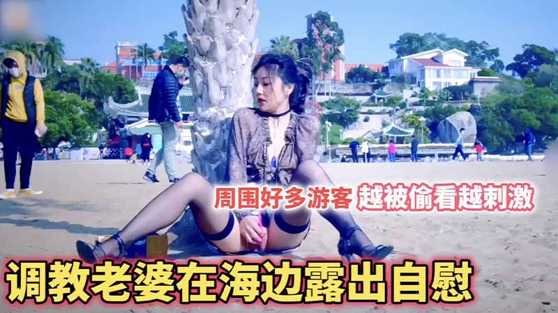[无码] 海边调教人妻露乳自慰 众目睽睽下越看越浪