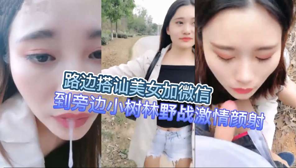 街头搭讪极品美女 小树林野战爆操颜射